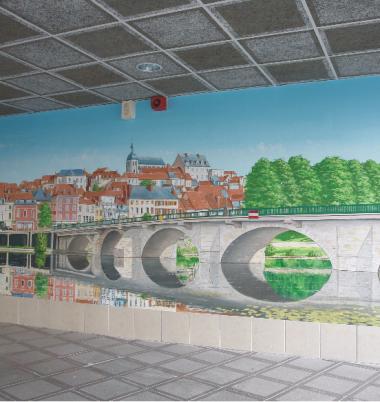 Décoration mur intérieure salle